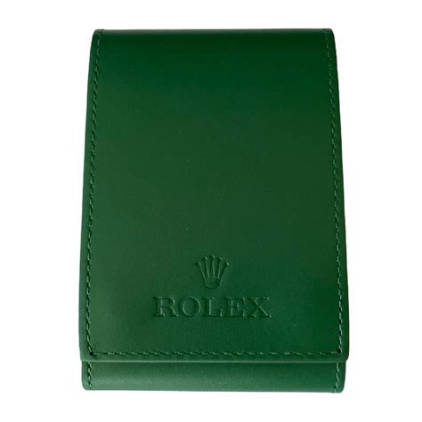 rolex watch pouch|rolex leather green pouch.